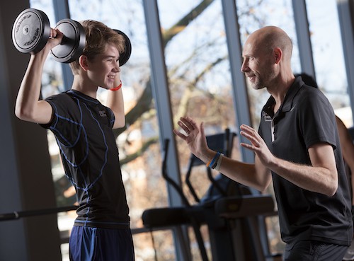 sporten onder begeleiding